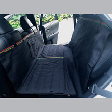 Load image into Gallery viewer, black hammock car seat cover for dogs for suv with sign petmyride