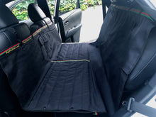 Load image into Gallery viewer, black car seat cover for dogs for suv with sign petmyride