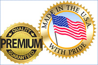 Premium quality product icon and made in the usa with price sign