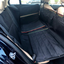Load image into Gallery viewer, large black hammock car seat protector for dogs for sedan with door panels