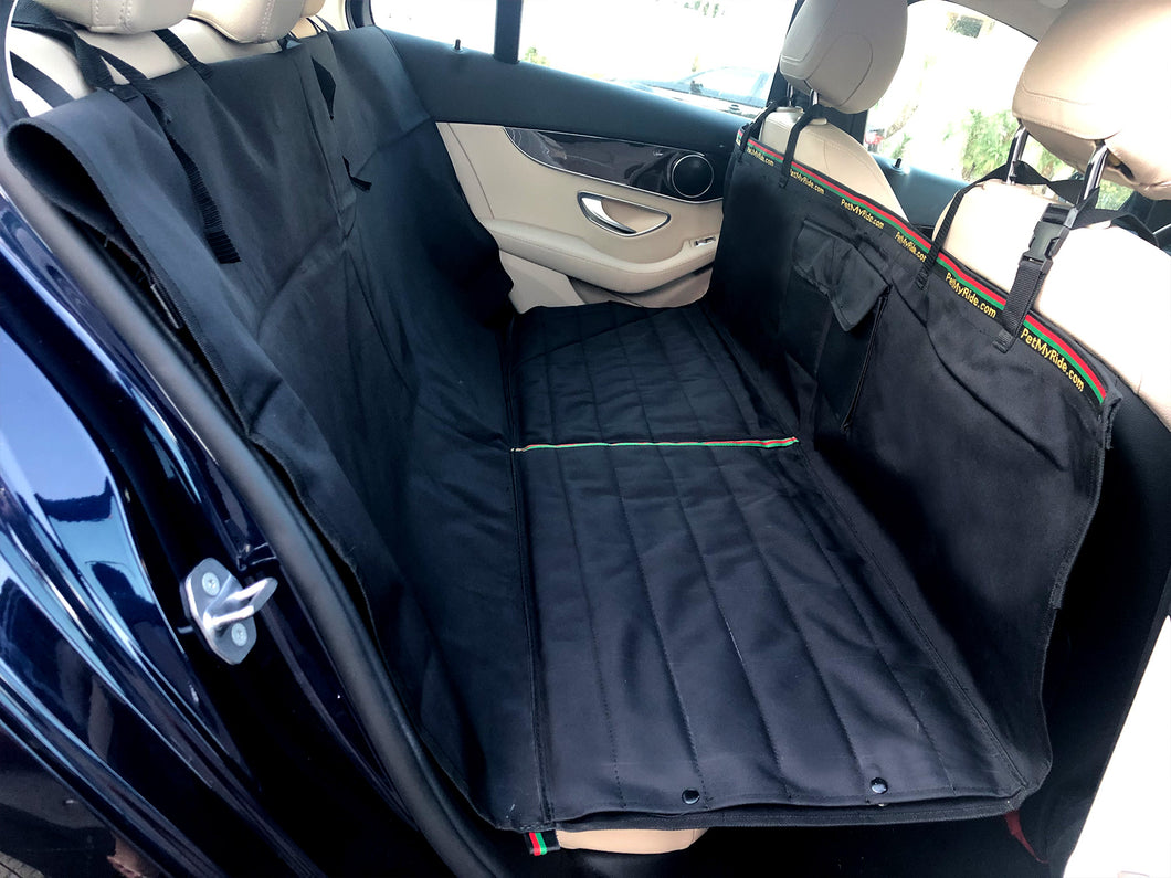 large black hammock car seat protector for dogs for sedan 