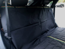 Load image into Gallery viewer, the front part of black hammock car seat cover for dogs for suv